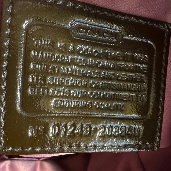 Coach Signature Alex Sateen Tote Bag D1249-20864M EUC - Picture 4 of 11